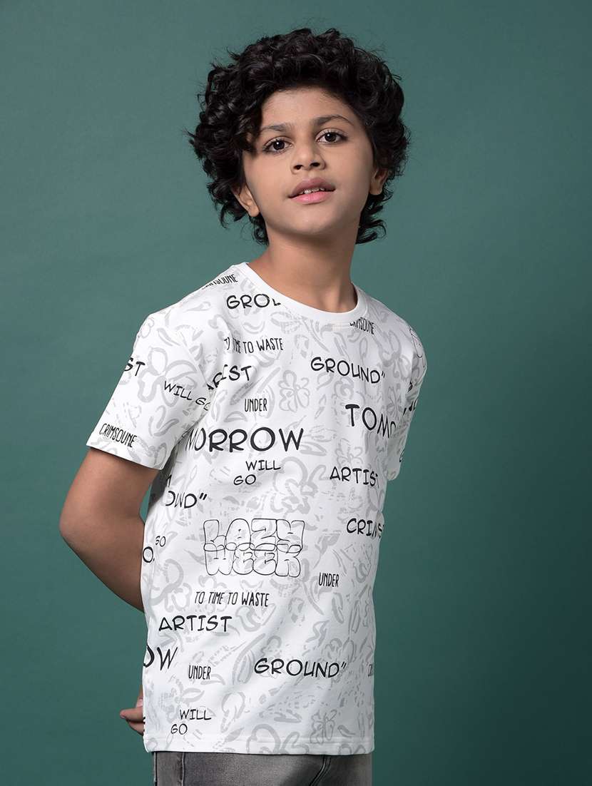 boys printed short sleeve regular fit t-shirt - 21956776 -  Standard Image - 1