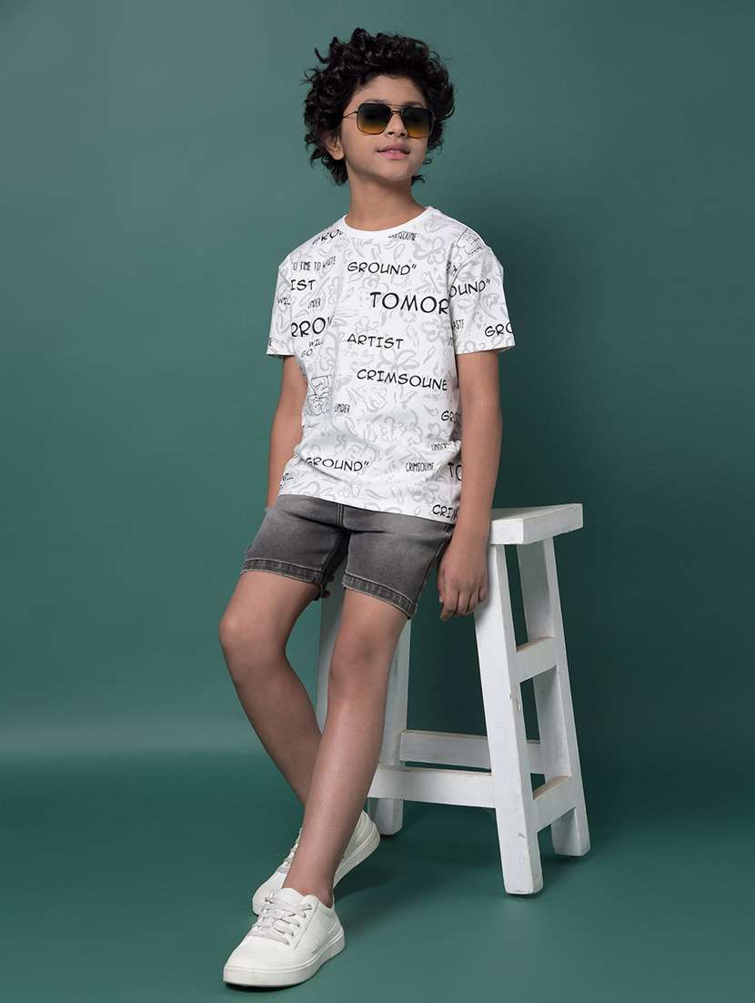 boys printed short sleeve regular fit t-shirt - 21956776 -  Standard Image - 6