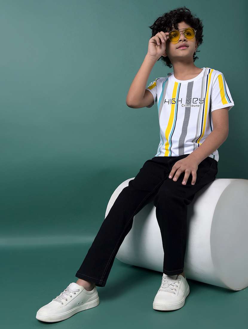 boys striped short sleeve regular fit t-shirt - 21956779 -  Standard Image - 6