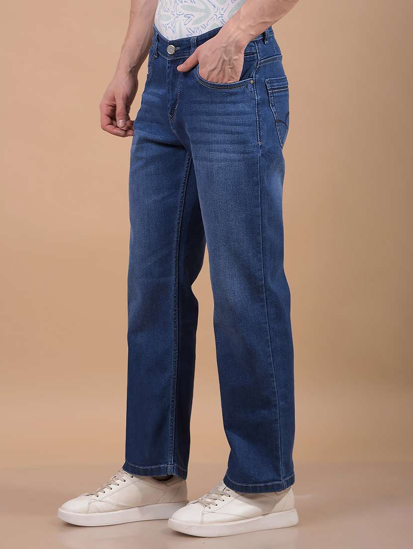 men washed mid rise full length jeans - 21956811 -  Standard Image - 1