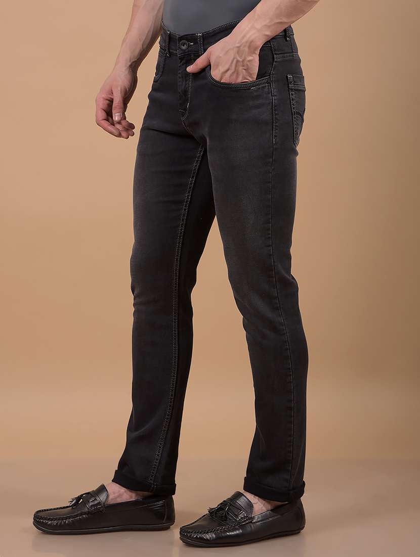 men washed mid rise full length jeans - 21956812 -  Standard Image - 1