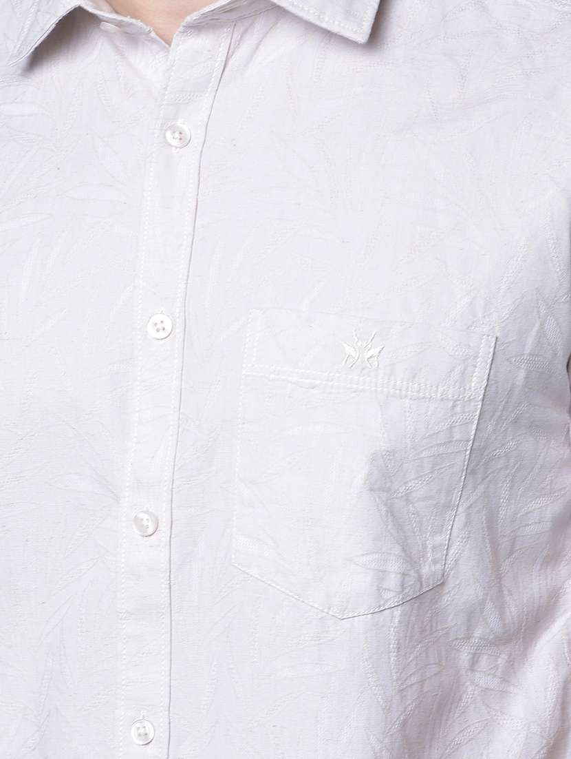 men solid short sleeve slim fit casual shirt - 21956831 -  Standard Image - 4