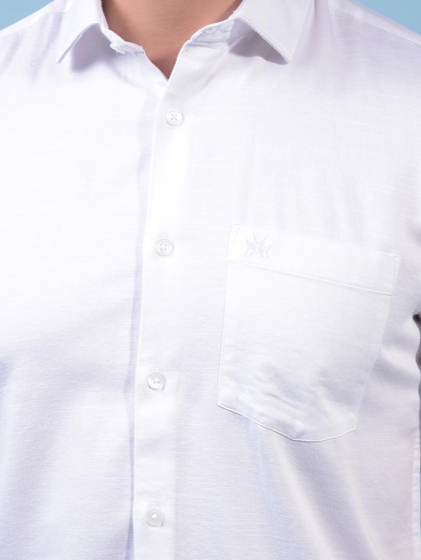 men solid short sleeve slim fit casual shirt - 21956840 - Standard Image - 4