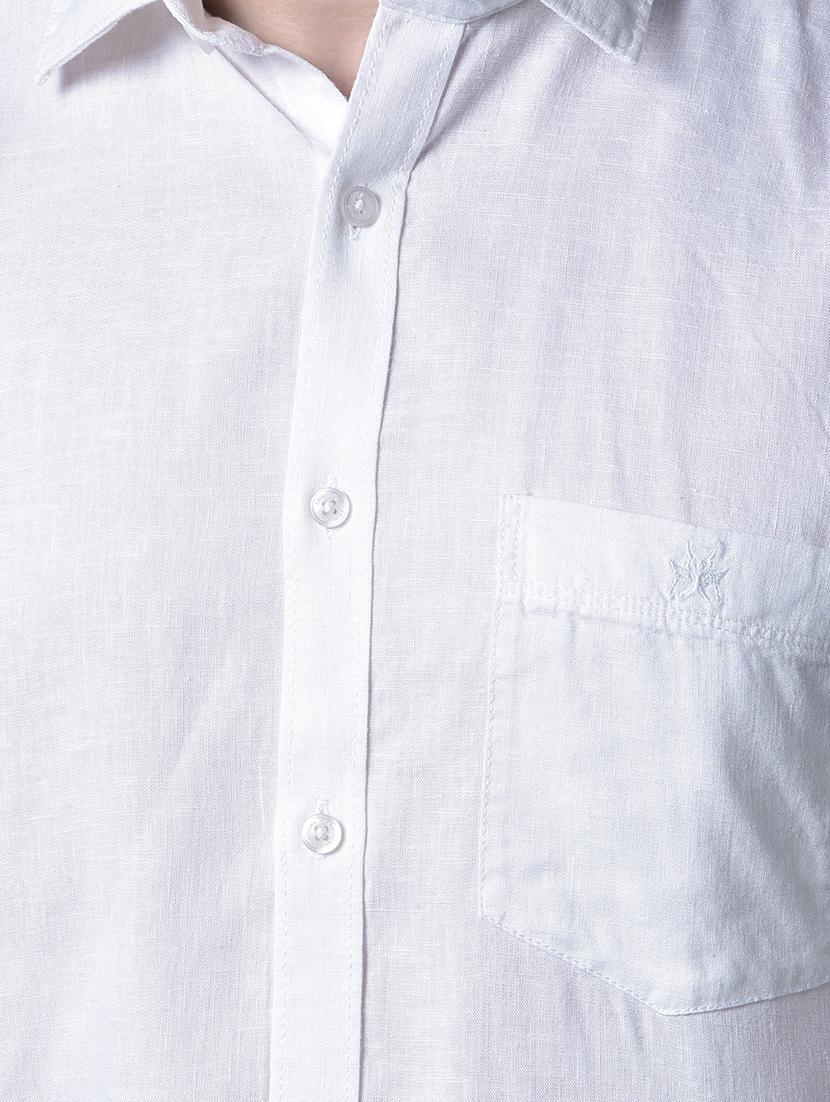 men solid long sleeve slim fit casual shirt - 21956843 - Standard Image - 4