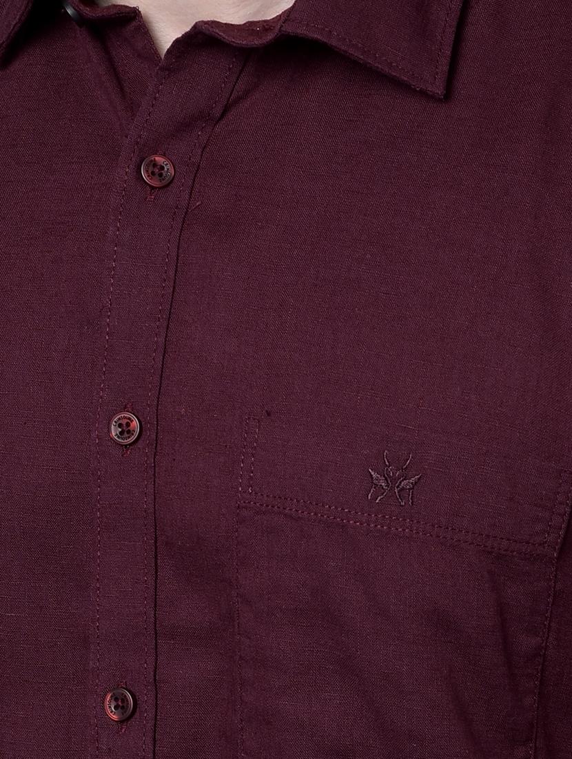 men solid long sleeve slim fit casual shirt - 21956844 - Standard Image - 4