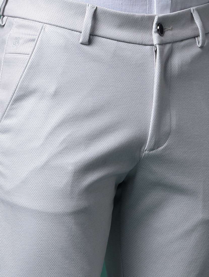 men solid mid rise flat front casual chinos  - 21956865 -  Standard Image - 4