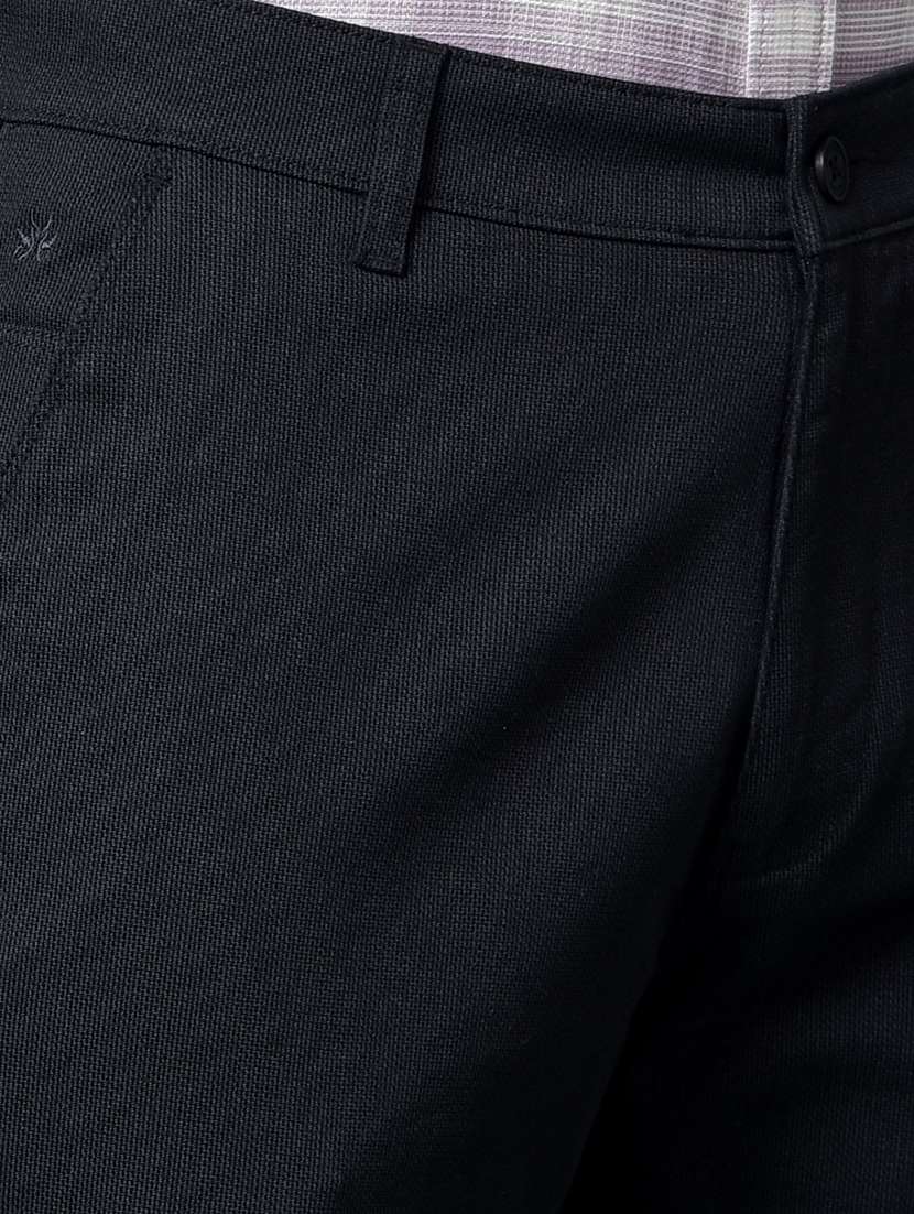 men solid mid rise flat front casual chinos  - 21956867 -  Standard Image - 4