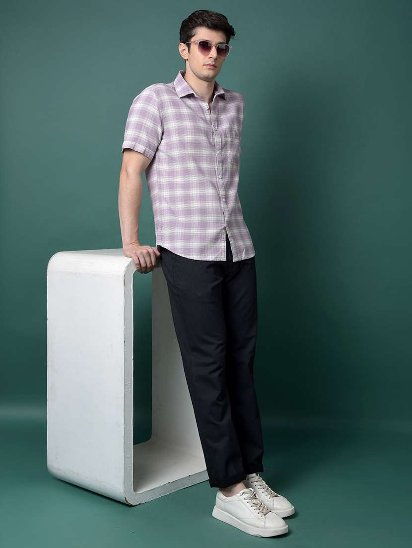 men solid mid rise flat front casual chinos  - 21956867 -  Standard Image - 6