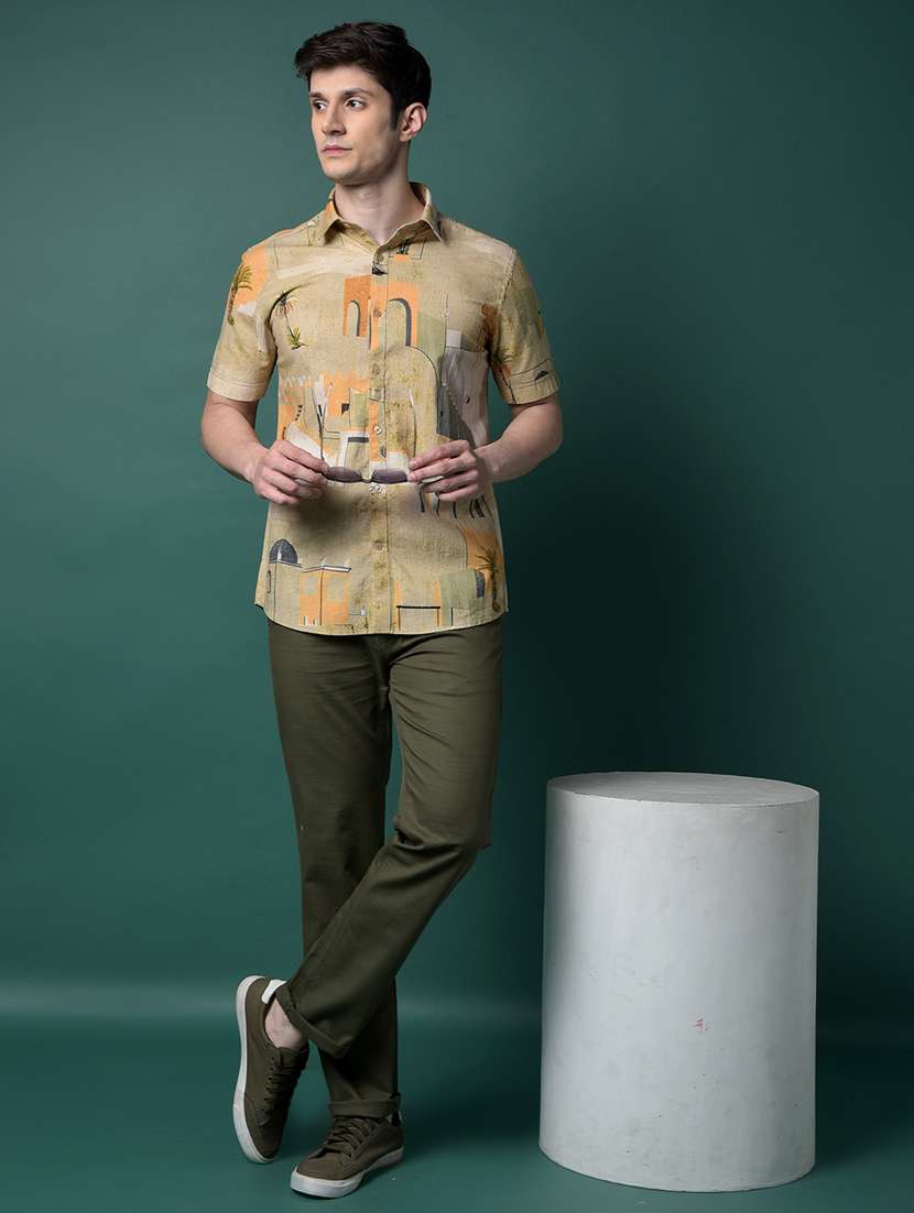 men solid mid rise flat front casual chinos  - 21956873 -  Standard Image - 6