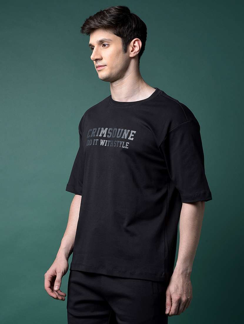 men chest print short sleeve regular fit t-shirt - 21956891 -  Standard Image - 1