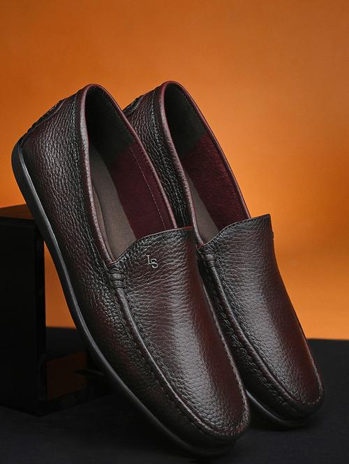 men brown slip on loafer - 21956957 - Standard Image - 0