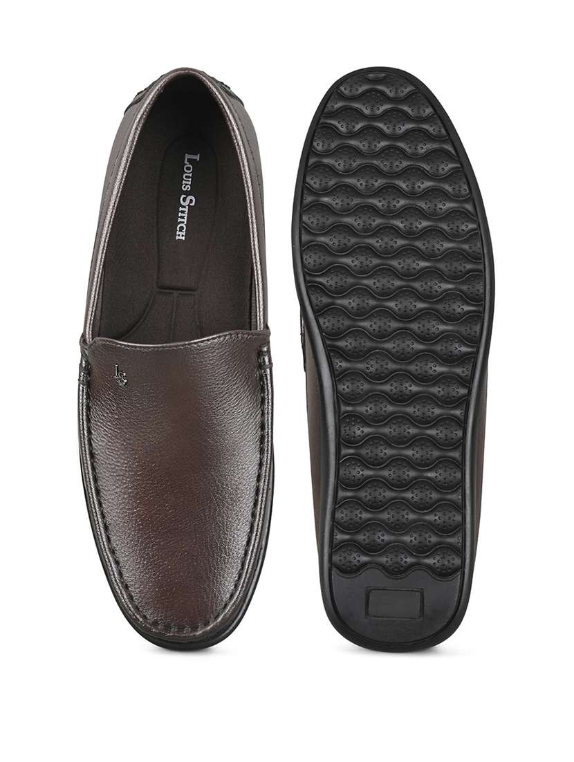 men brown slip on loafer - 21956957 - Standard Image - 4