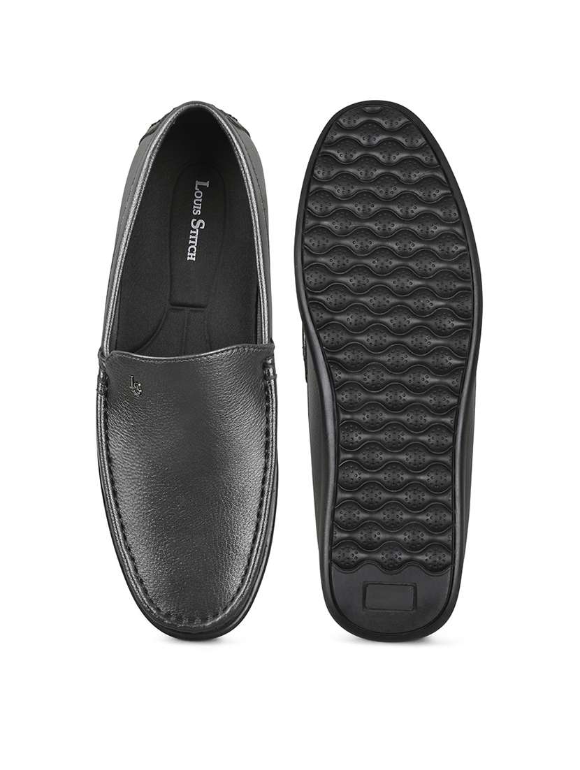 men black slip on loafer - 21956958 - Standard Image - 4
