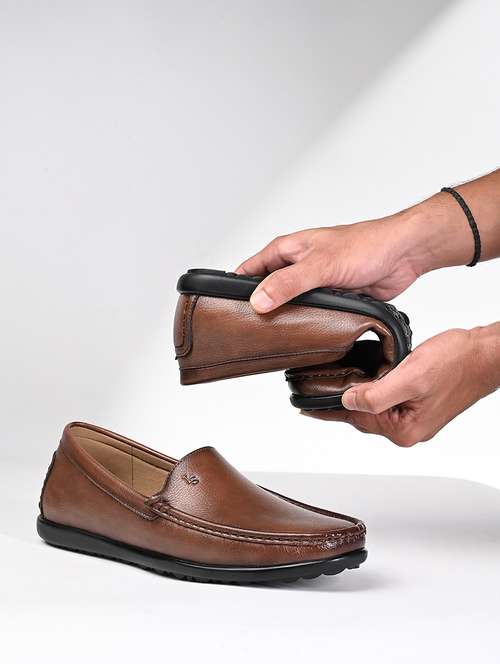 men tan slip on loafer - 21956959 - Standard Image - 0