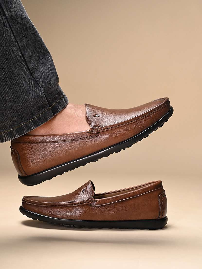men tan slip on loafer - 21956959 - Standard Image - 1