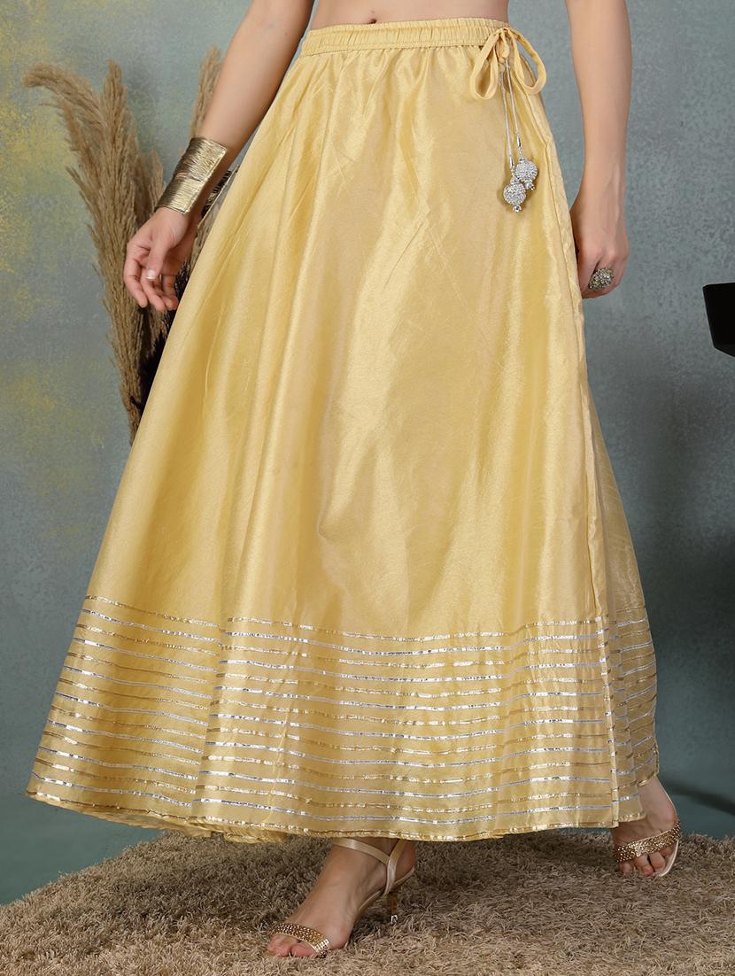 women's striped maxi flared ethnic skirt - 21956990 -  Standard Image - 1