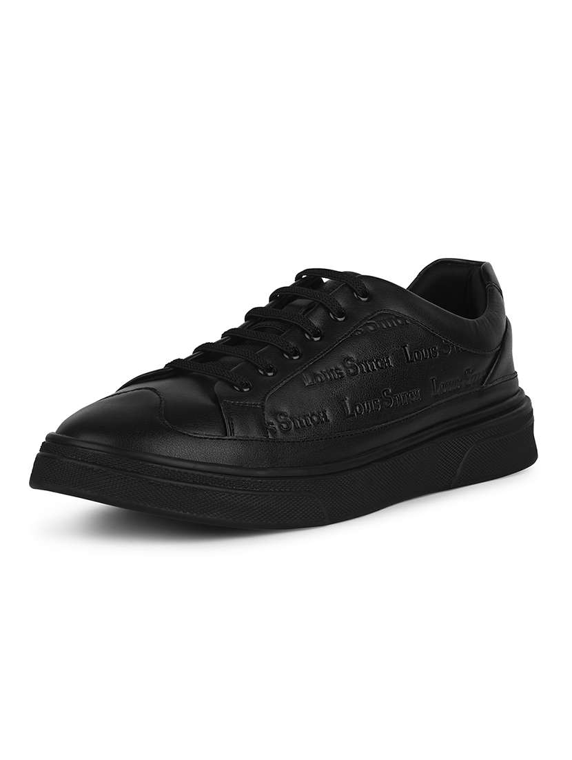 men black lace up sneaker - 21956993 -  Standard Image - 1