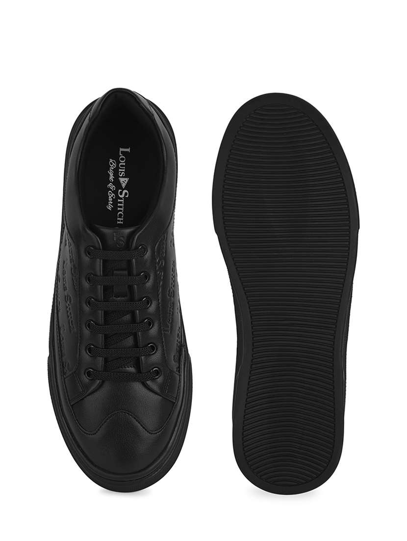 men black lace up sneaker - 21956993 -  Standard Image - 4