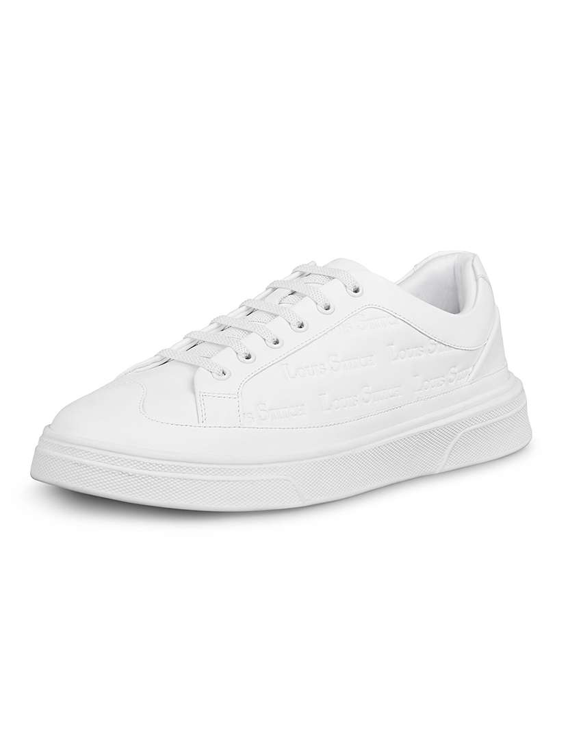 men white lace up sneaker - 21956994 -  Standard Image - 1