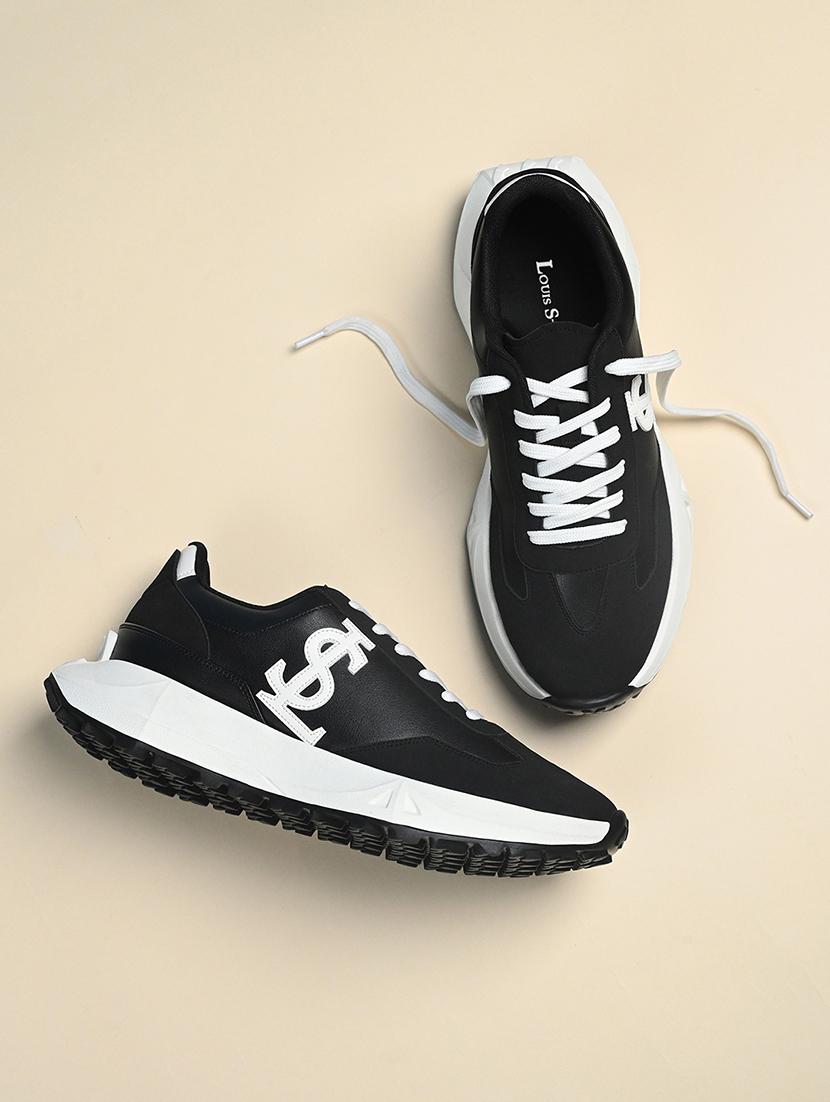 men black lace up sneaker - 21956995 -  Standard Image - 1