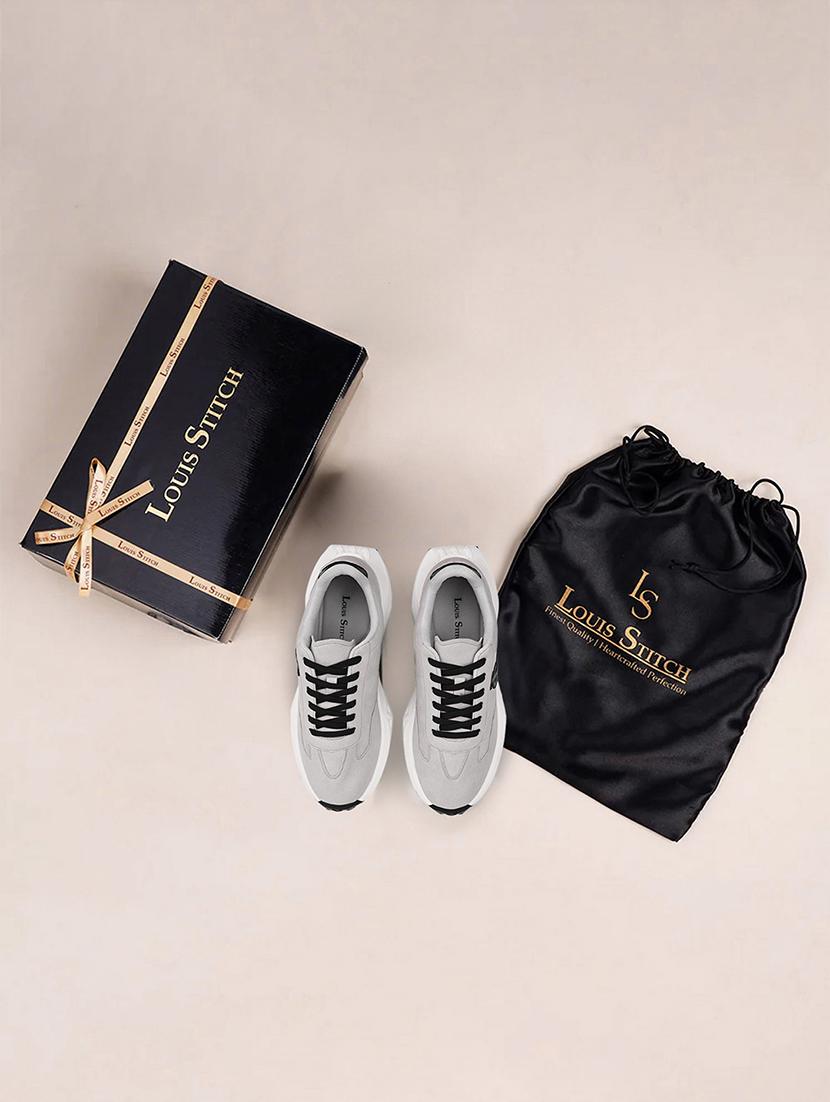 men grey lace up sneaker - 21956996 - Standard Image - 4