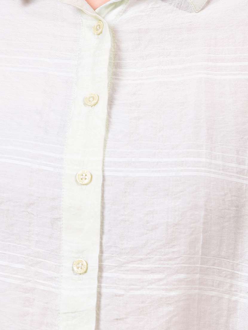 women self designed collared long sleeve regular fit shirt - 21957015 -  Standard Image - 4