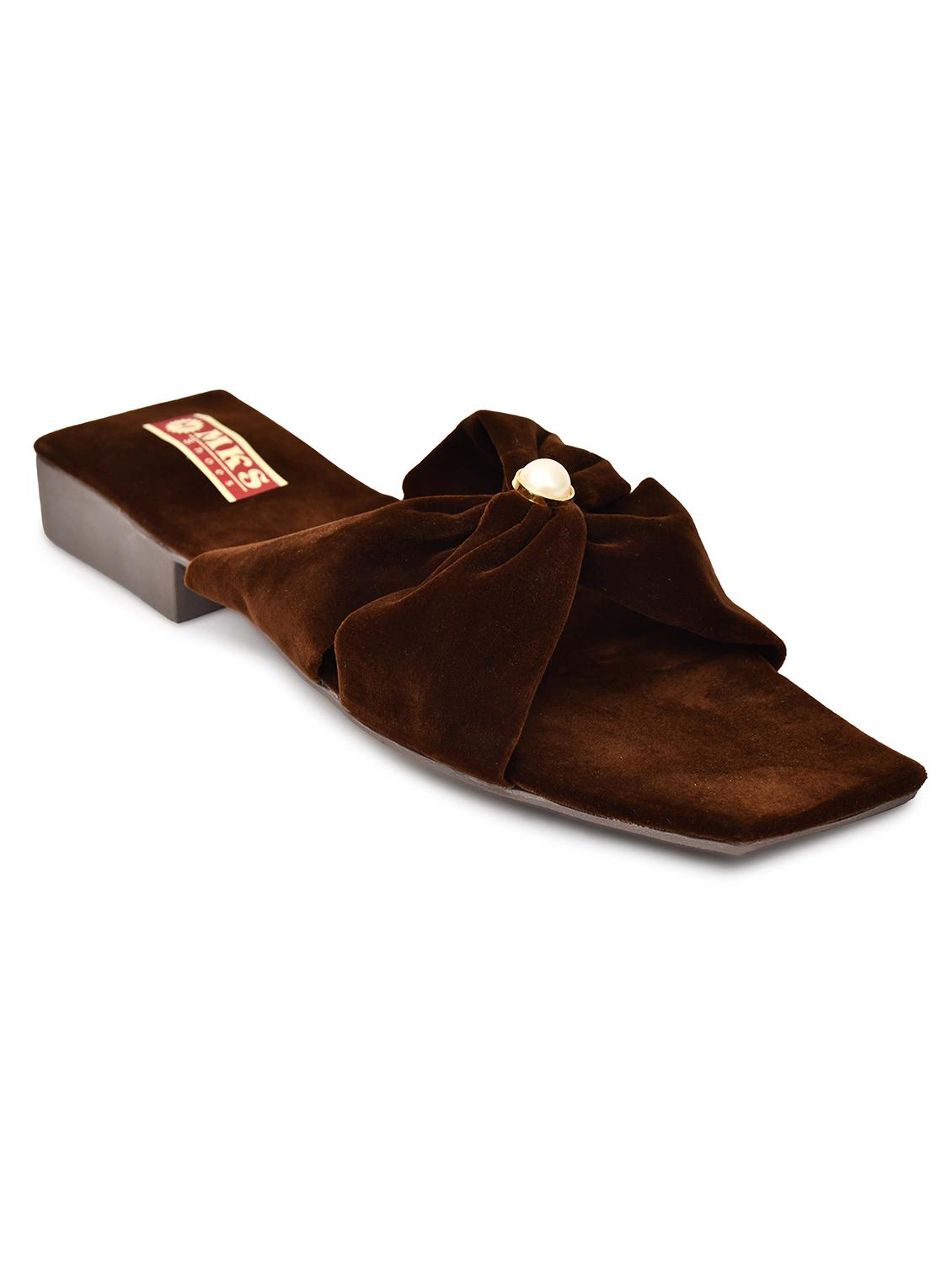 women embellished slip on flat sandal - 21957098 - Zoom Image - 0