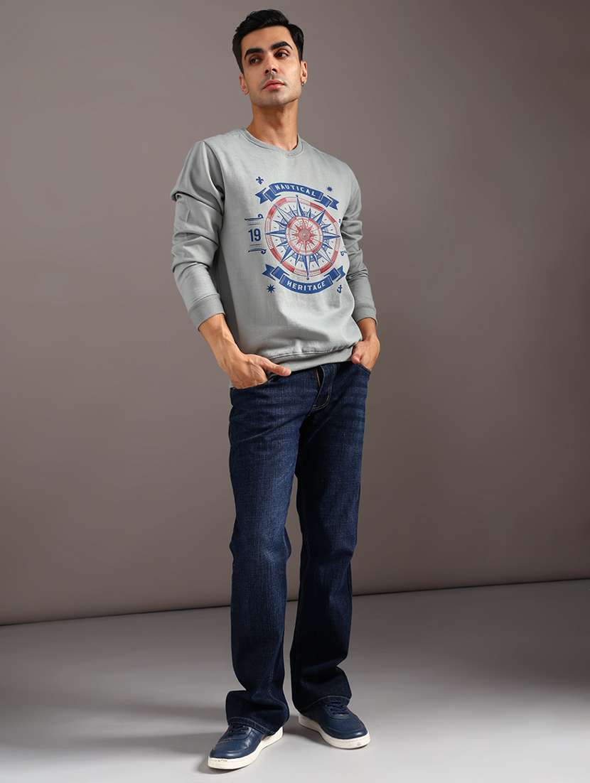 Men Printed Long Sleeve Sweatshirt - 21957335 -  Standard Image - 4
