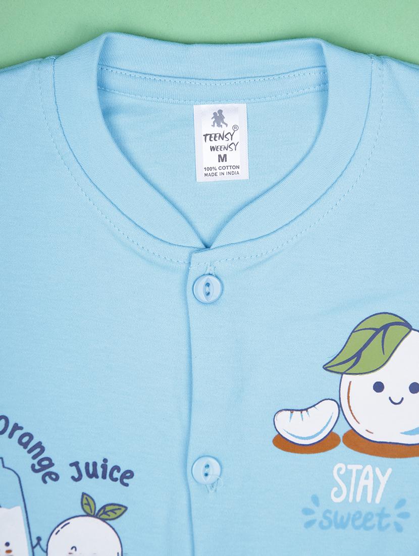 kids printed t-shirt and shorts co-ord set - 21957350 - Standard Image - 4