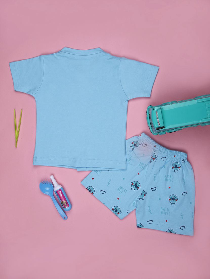 kids printed t-shirt and shorts co-ord set - 21957361 -  Standard Image - 1