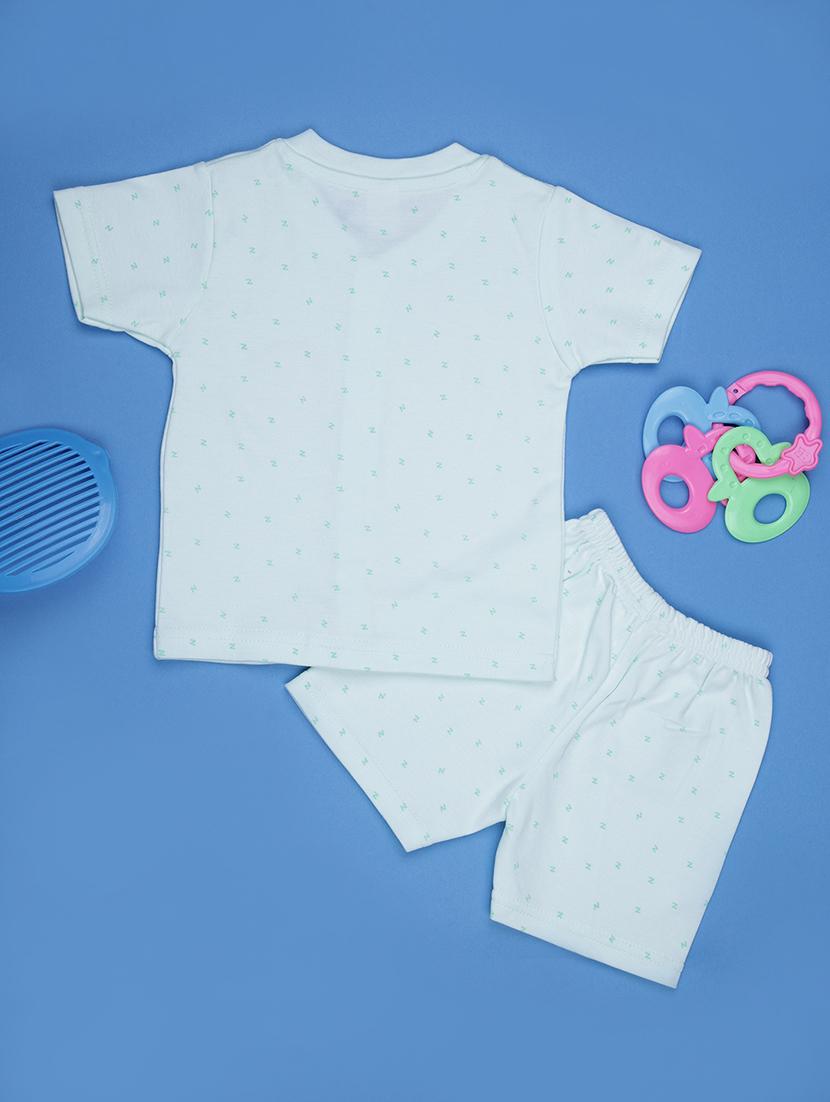 kids printed t-shirt and shorts co-ord set - 21957367 - Standard Image - 1