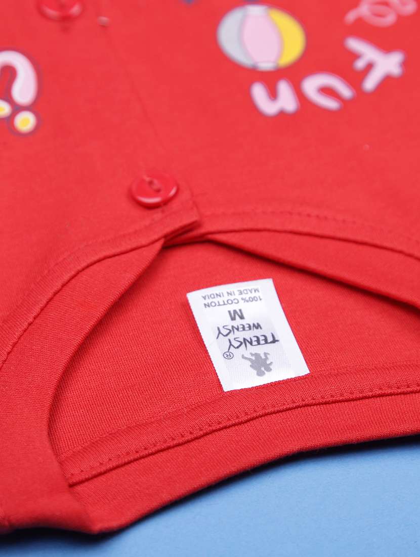 kids printed t-shirt and shorts co-ord set - 21957373 -  Standard Image - 4