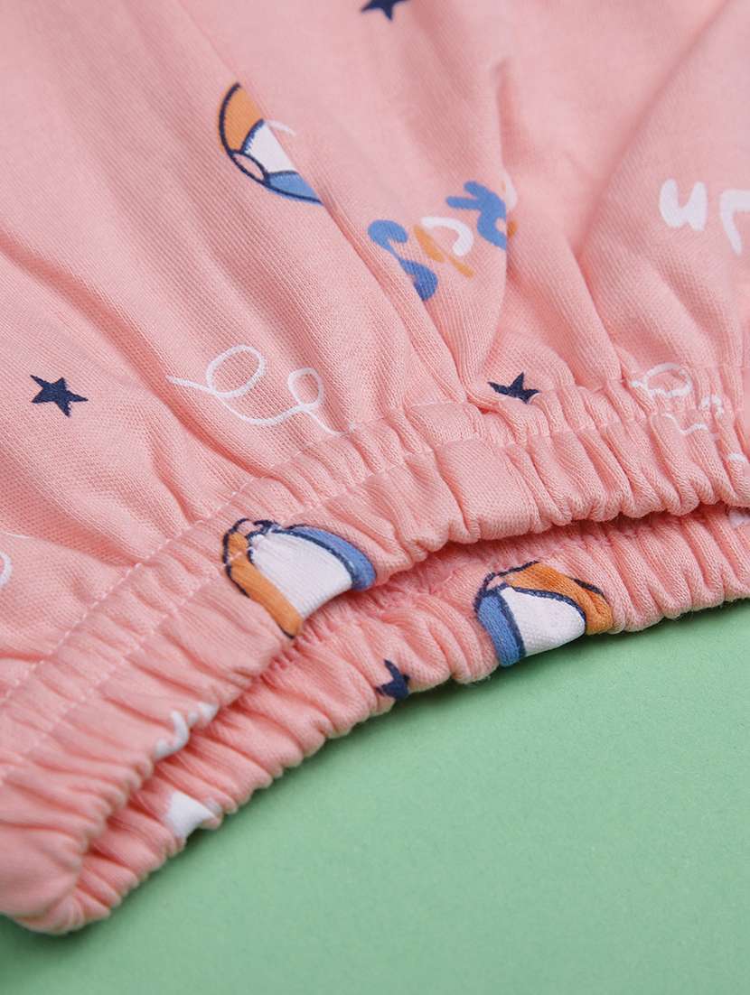 kids printed t-shirt and shorts co-ord set - 21957397 -  Standard Image - 4