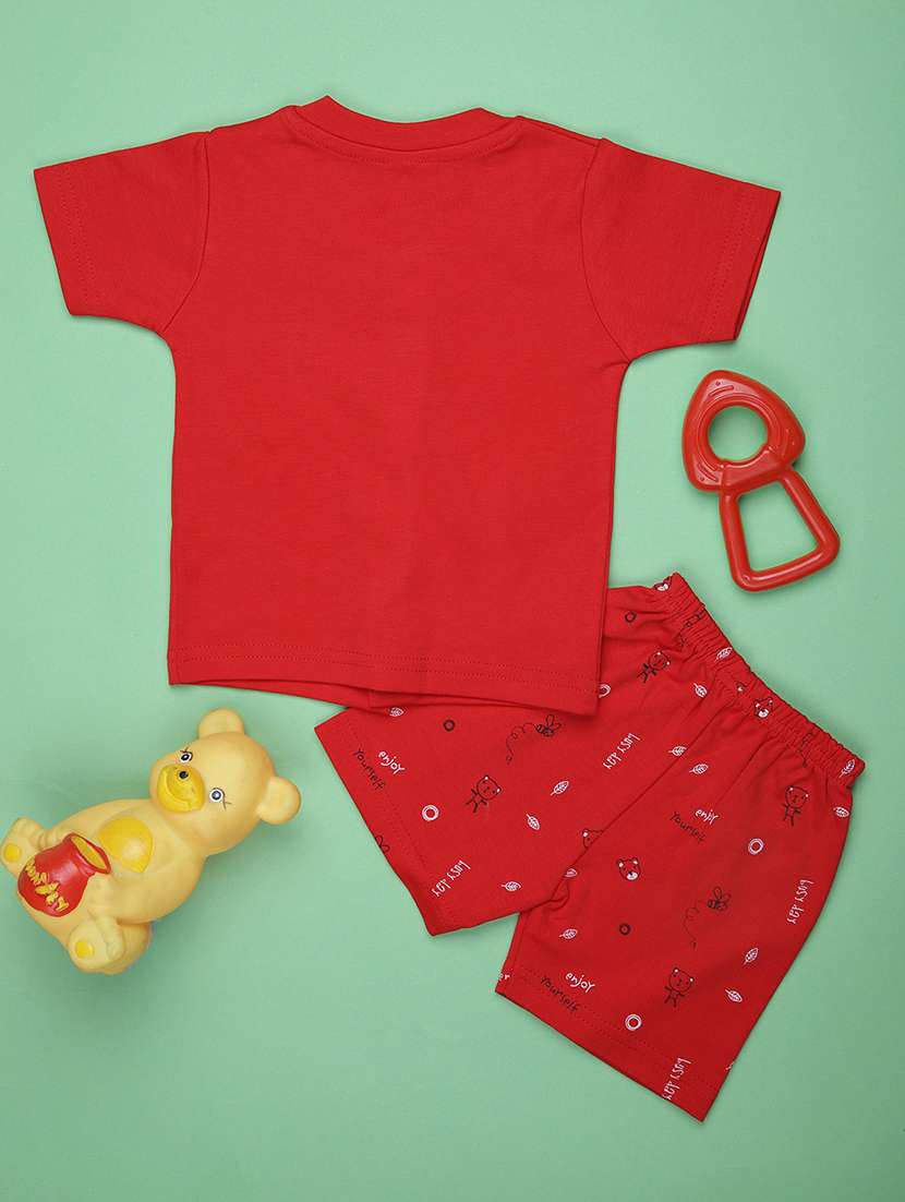 kids printed t-shirt and shorts co-ord set - 21957405 -  Standard Image - 1