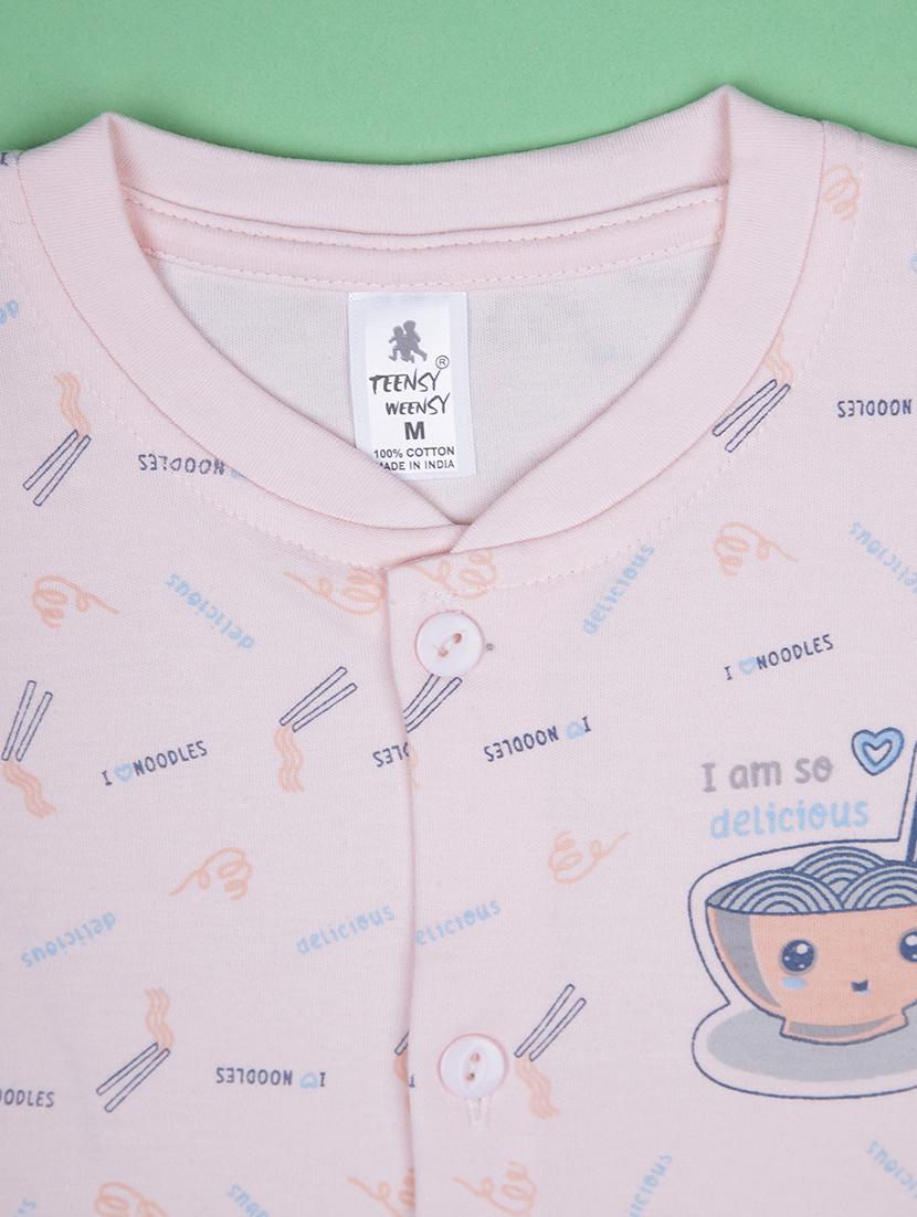 kids printed t-shirt and shorts co-ord set - 21957475 - Standard Image - 4
