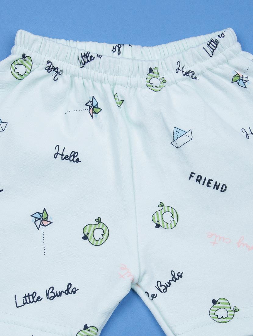 kids printed t-shirt and shorts co-ord set - 21957484 - Standard Image - 4