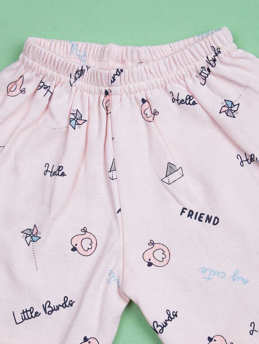 kids printed t-shirt and shorts co-ord set - 21957486 - Standard Image - 4