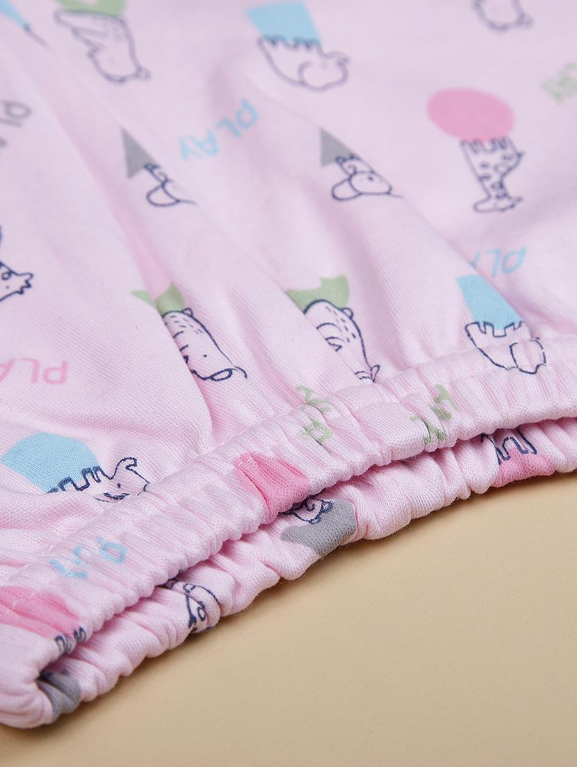 kids printed t-shirt and shorts co-ord set - 21957568 - Standard Image - 4