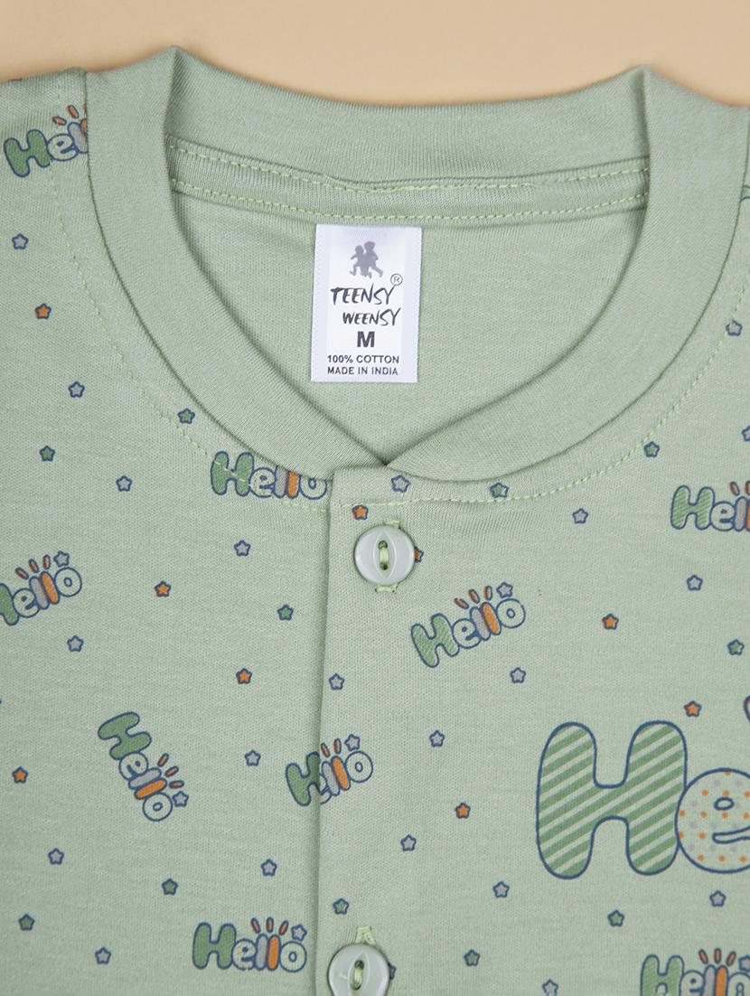 kids printed t-shirt and shorts co-ord set - 21957574 - Standard Image - 4