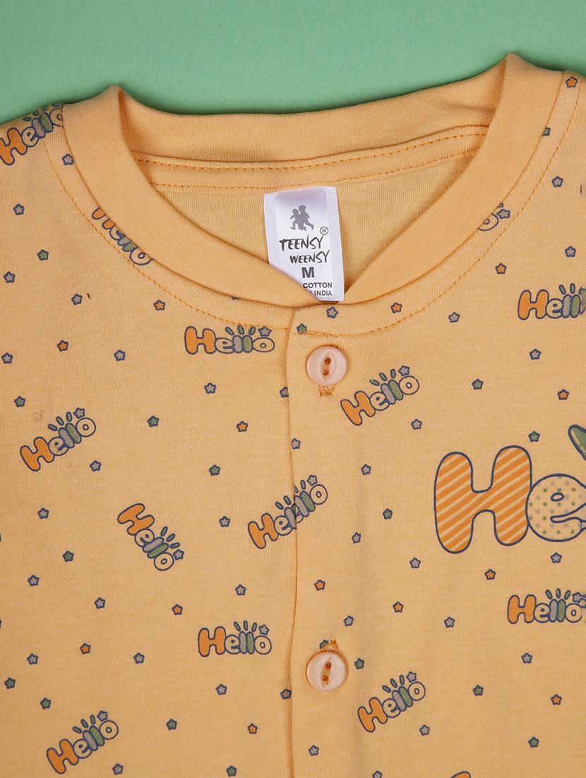 kids printed t-shirt and shorts co-ord set - 21957578 - Standard Image - 4