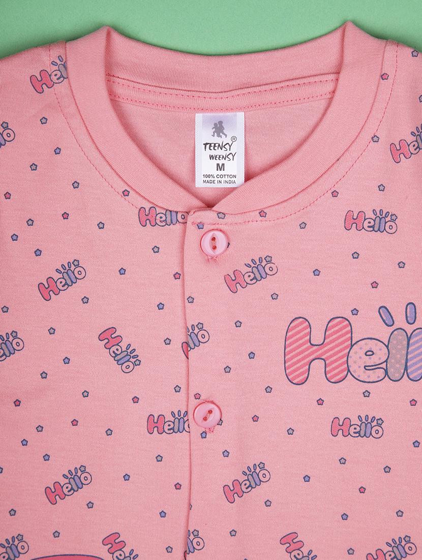 kids printed t-shirt and shorts co-ord set - 21957579 - Standard Image - 4