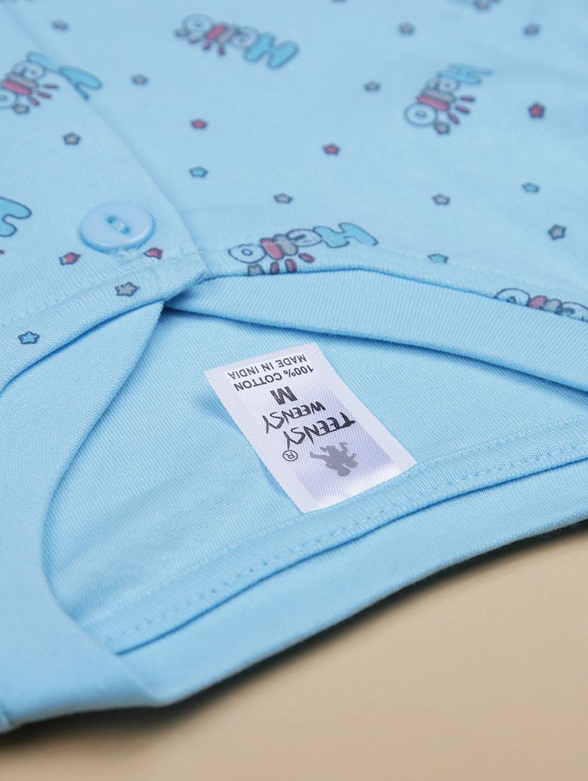 kids printed t-shirt and shorts co-ord set - 21957582 - Standard Image - 4