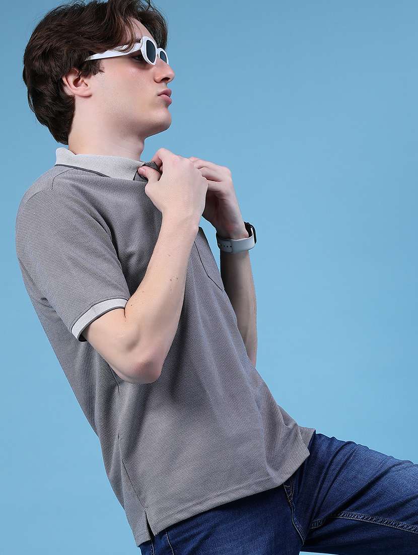 men solid short sleeve regular fit polo t-shirt - 21957636 -  Standard Image - 1