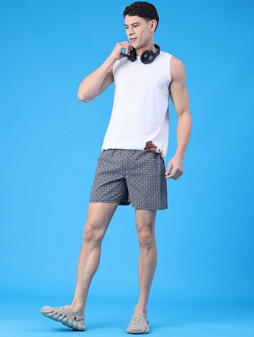 men printed mid rise loungewear boxer - 21957664 -  Standard Image - 4