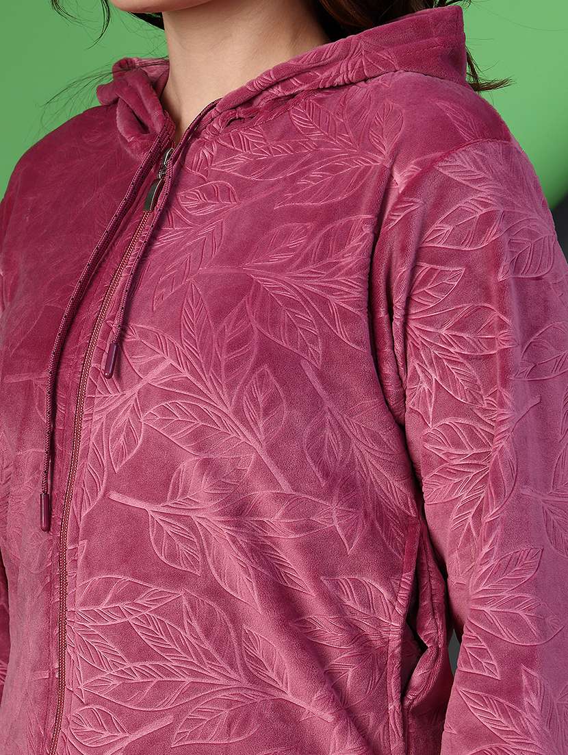 women sef designed long sleeve hooded sweatshirt - 21957751 -  Standard Image - 4