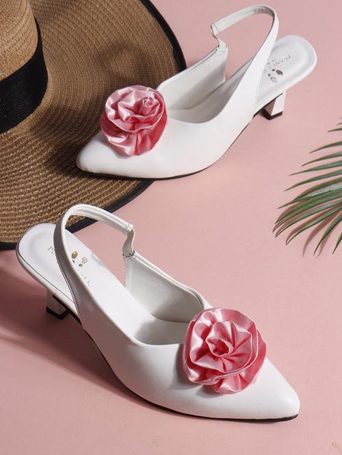 women white back strap sandal - 21957755 -  Standard Image - 0