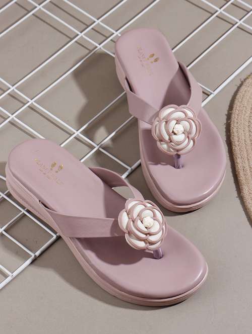 women embellished toe separator flat sandal - 21957757 - Standard Image - 0