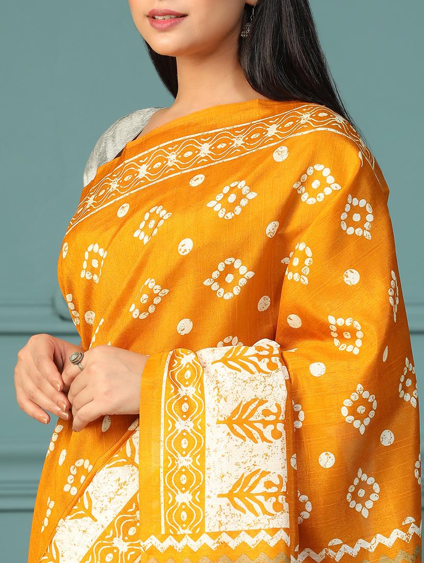 women printed casual wear saree with blouse - 21957831 - Standard Image - 6