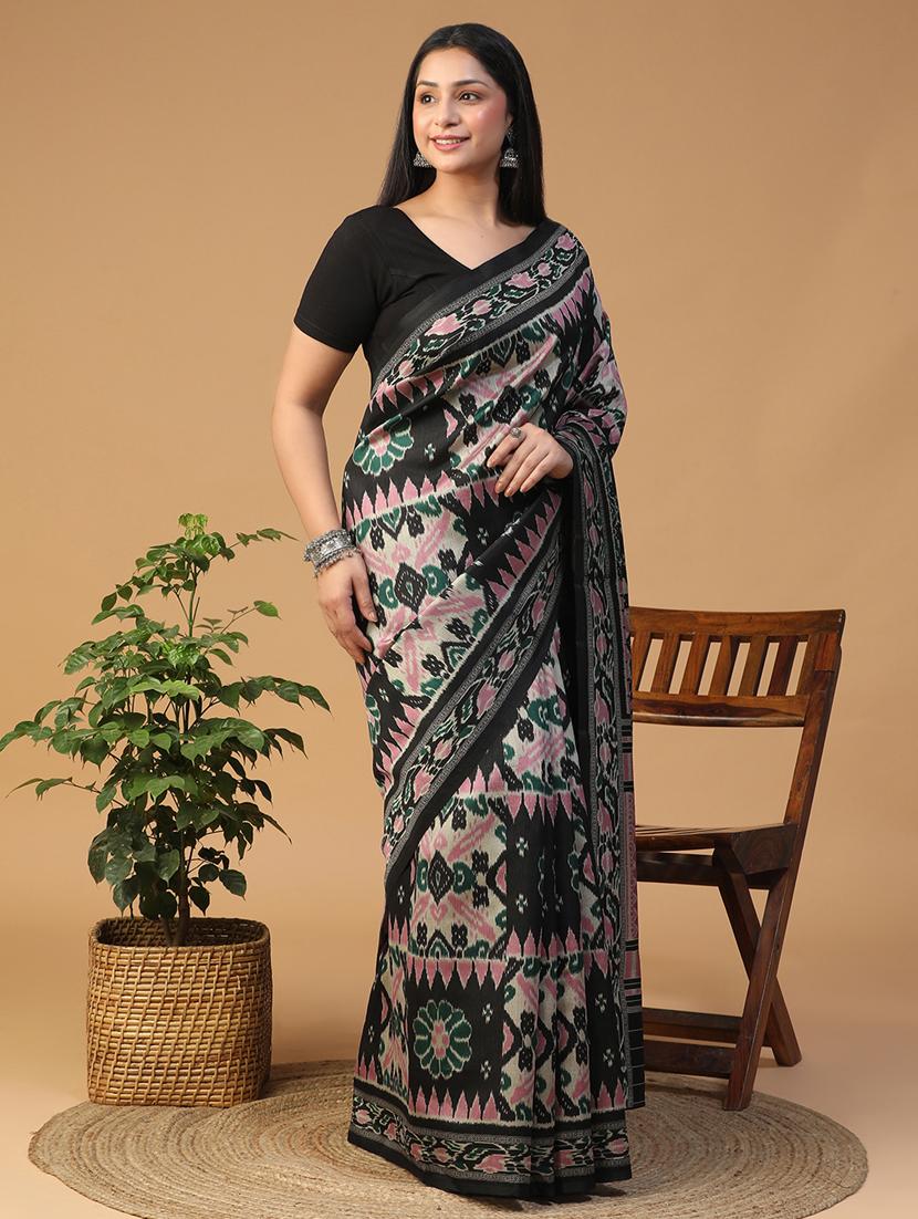 women printed casual wear saree with blouse - 21957835 - Standard Image - 1