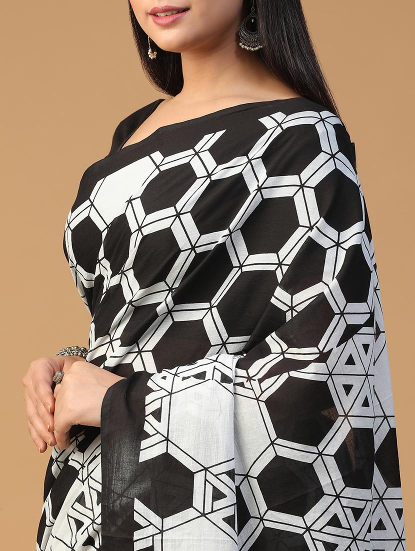 women printed casual wear saree with blouse - 21957837 - Standard Image - 6